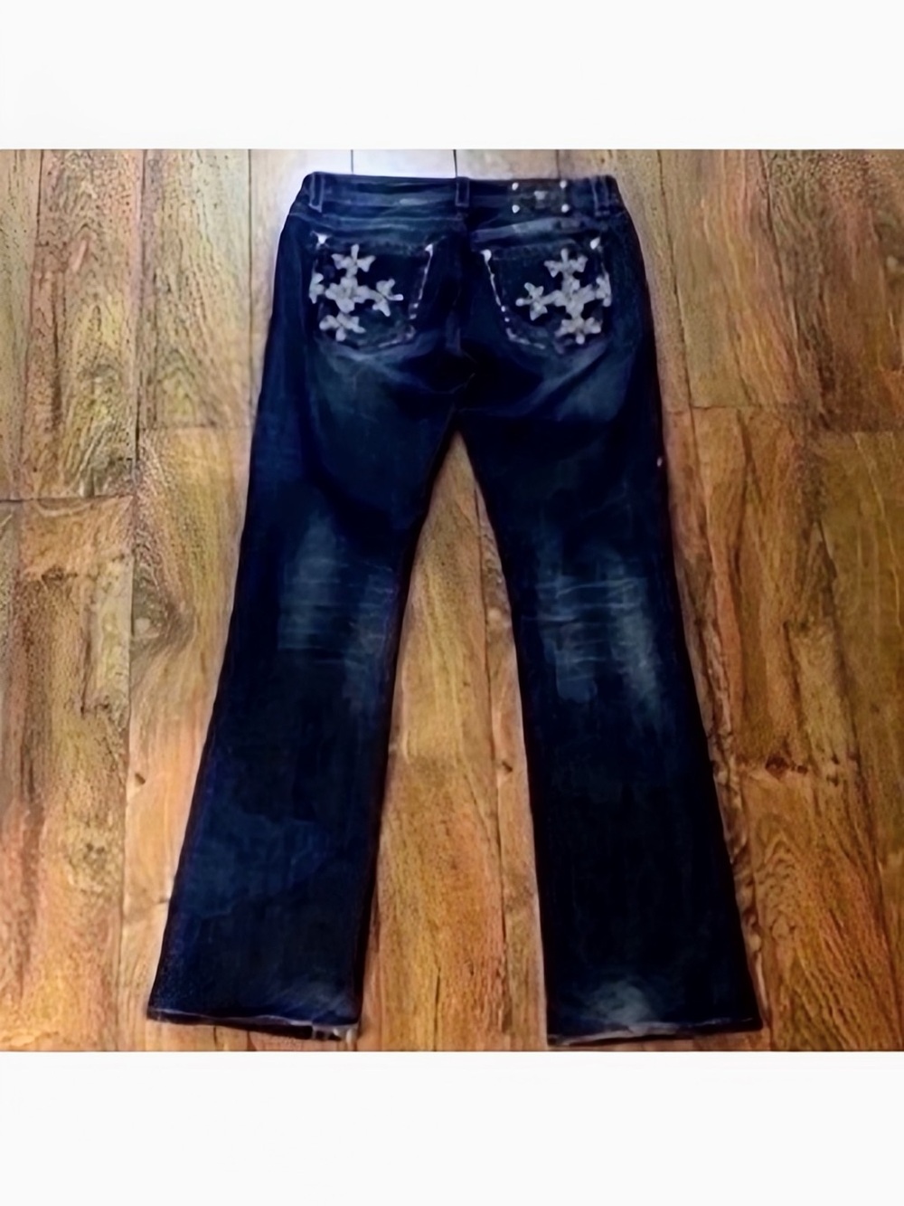 Gorgeous Y2K Miss Me Boot Jeans With Embellished Back Pockets 33-1/2” Inseam